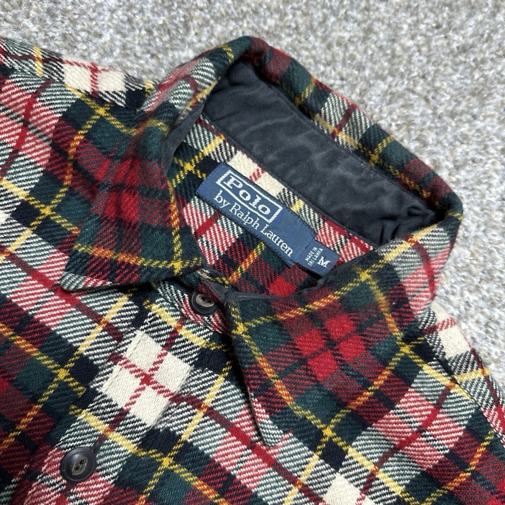 Polo by Ralph Lauren Red and Green Plaid Casual Button Down Shirt